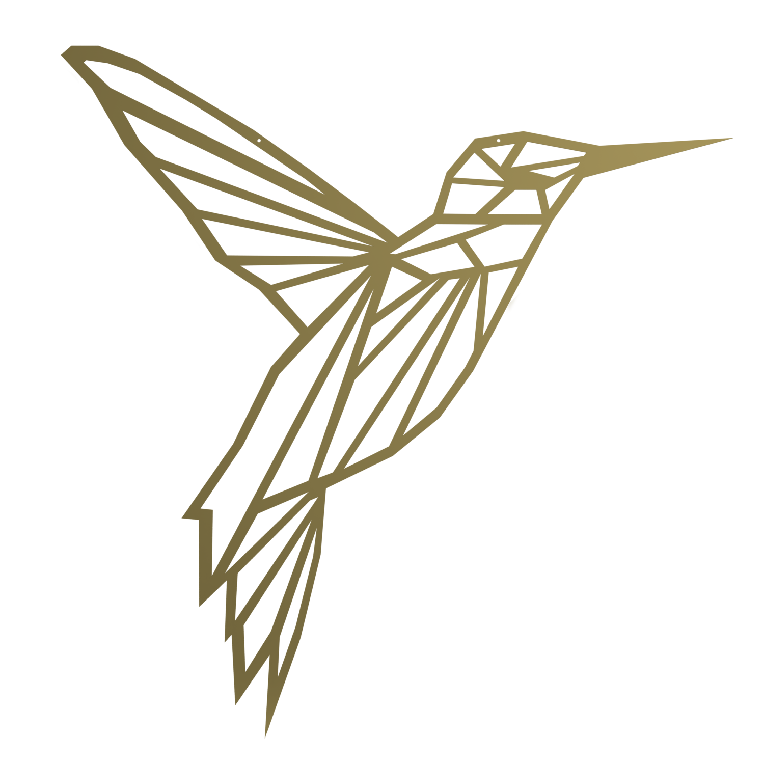 Wanddecoratie Kolibri