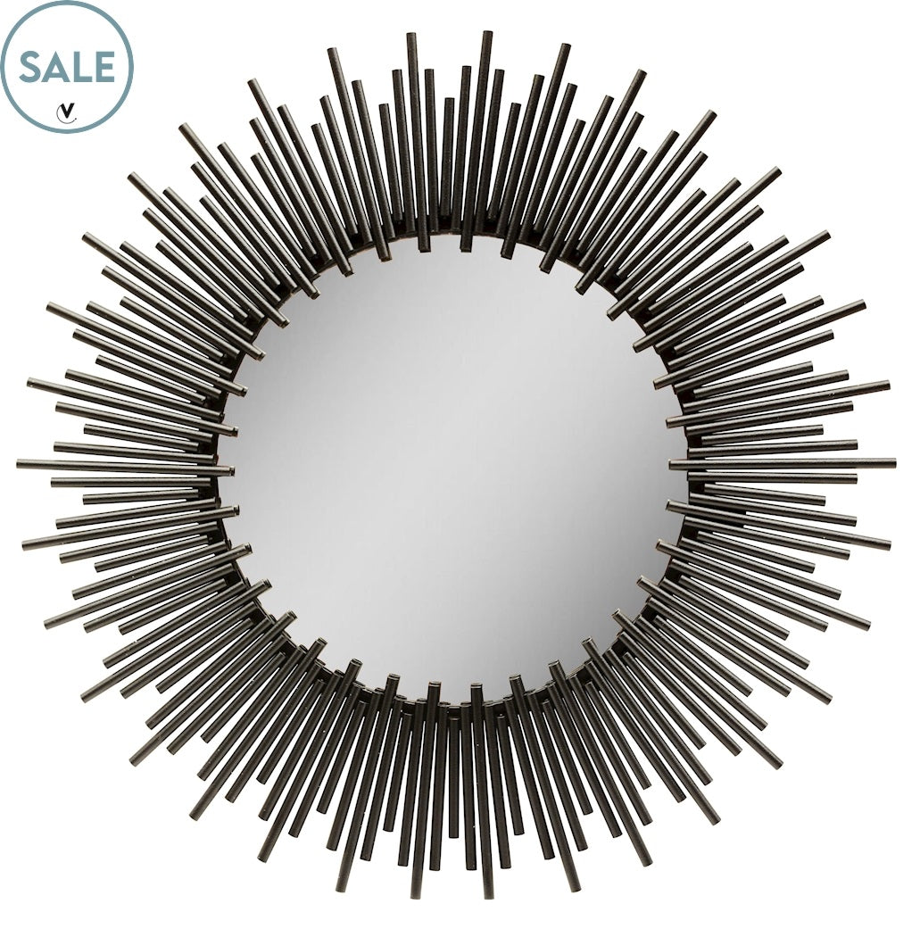 Spiegel Arebe L black L75 x B2 x H75 cm