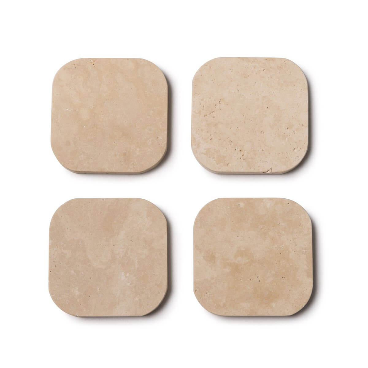 Onderzetters Marmer - Organisch - Set van 4 stuks - 1x10x1cm