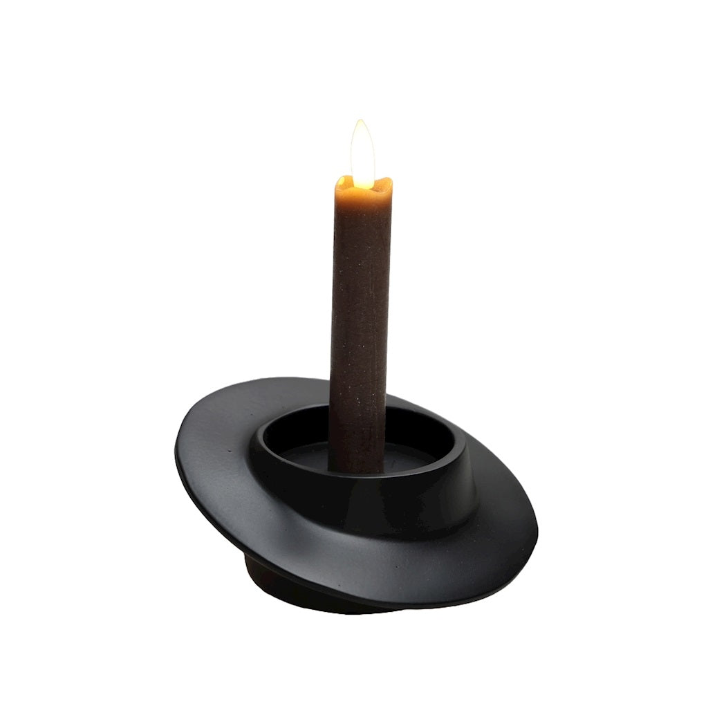 Kaarshouder Salto black Ø14 x H6 cm