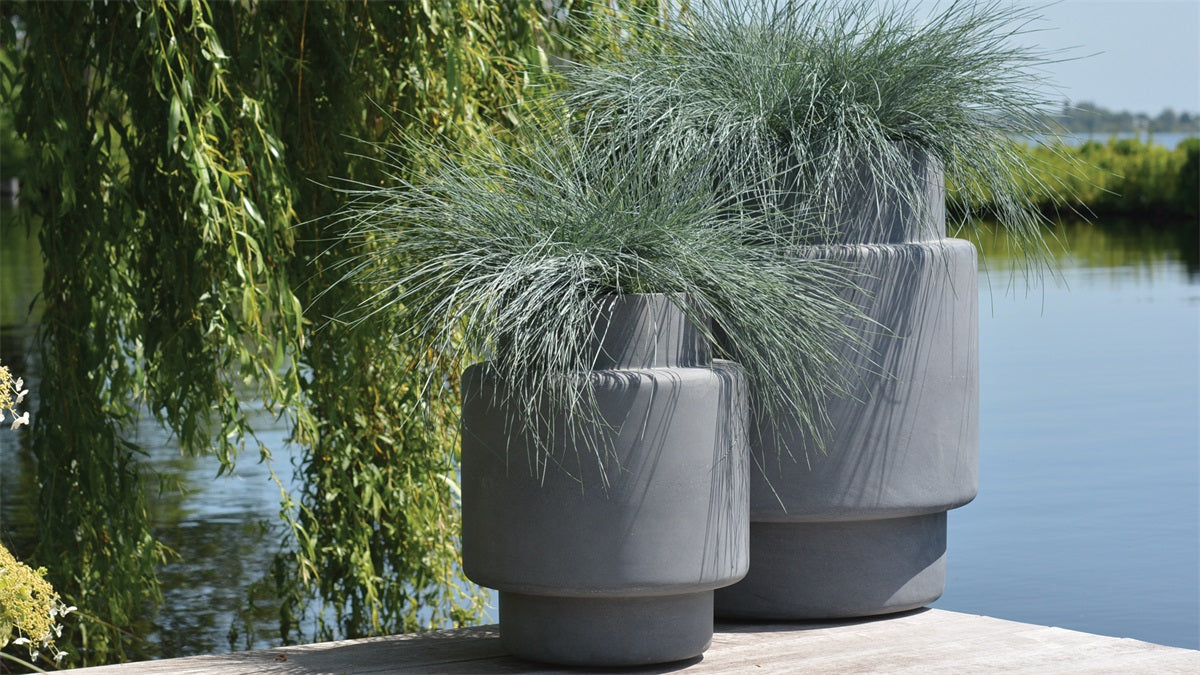 Pot Billund big Ø60 x H70 cm Grey 2