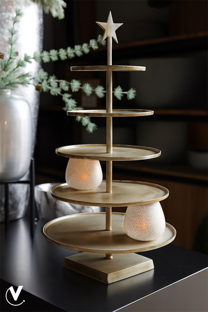 Deco Bonito Ø40 x H80 cm Aged Brass 2