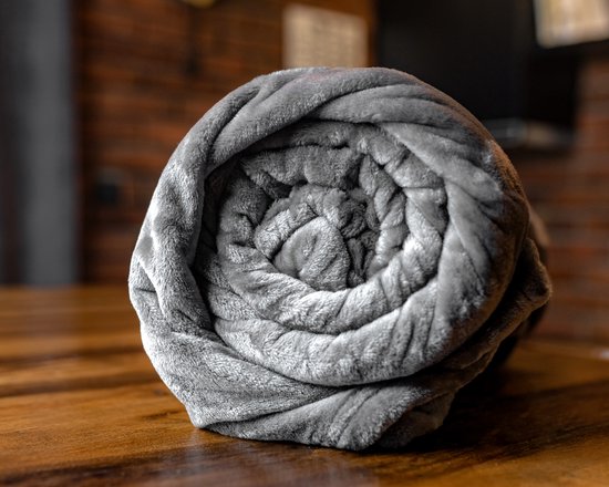 1+1 Gratis – Wasbare Deken coral fleece Grijs