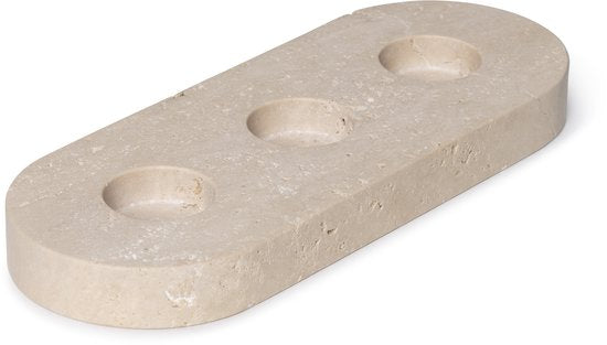 Waxinelichthouder Travertine