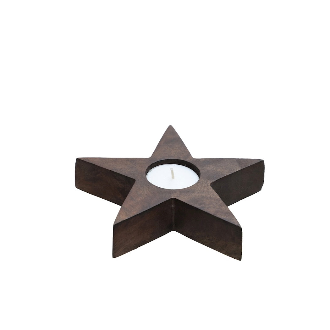 Kaarshouder Ellicot walnut Ø15 x H3 cm (Walnut Ø15 x H3 cm)