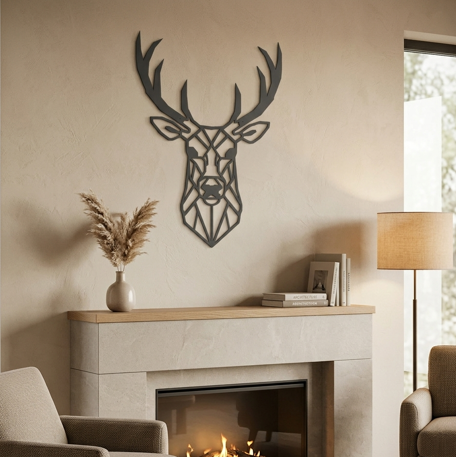 Wanddecoratie Edelhert