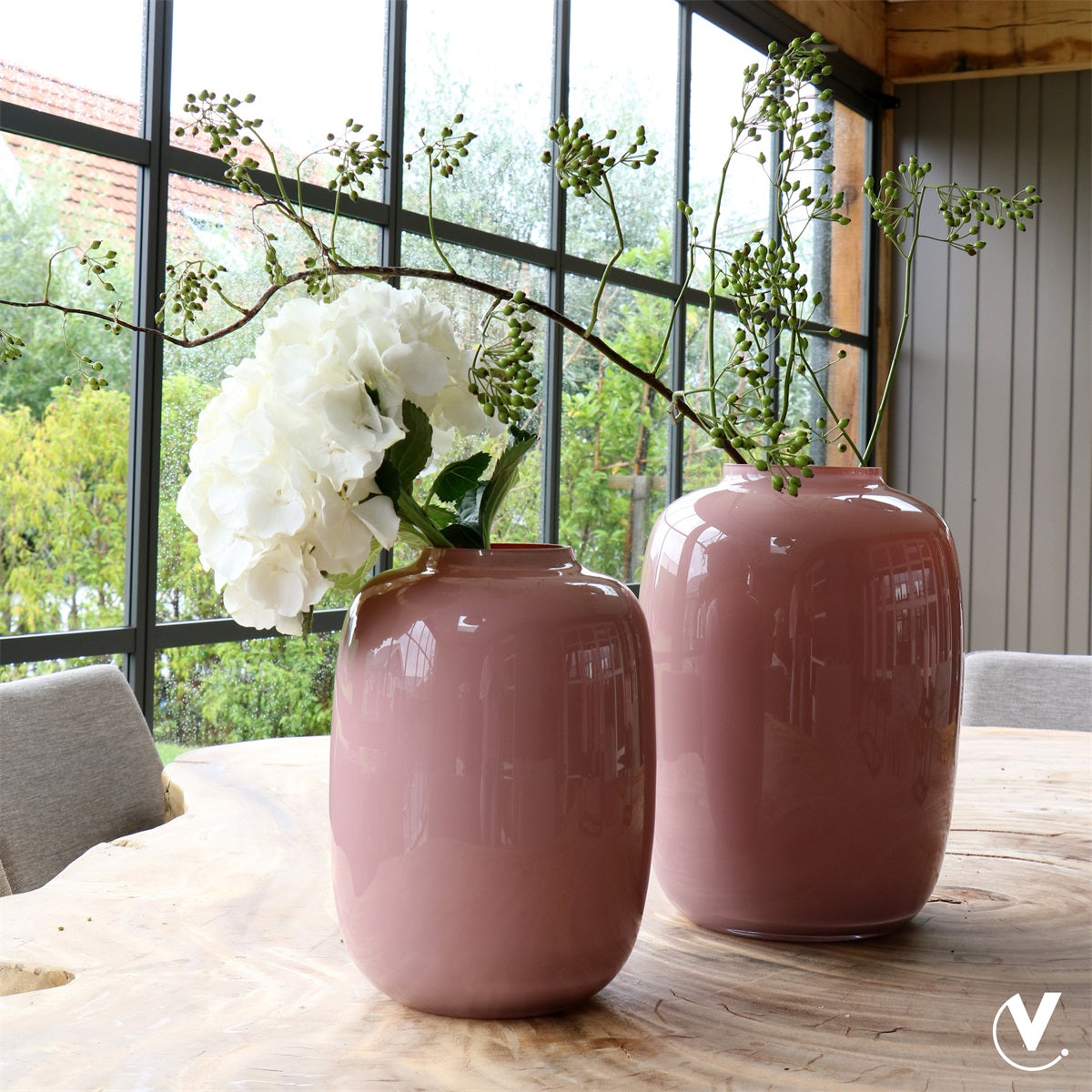 Vaas Artic M pastel pink Ø25 x H35 cm (Pastel Pink Ø25 x H35 cm)