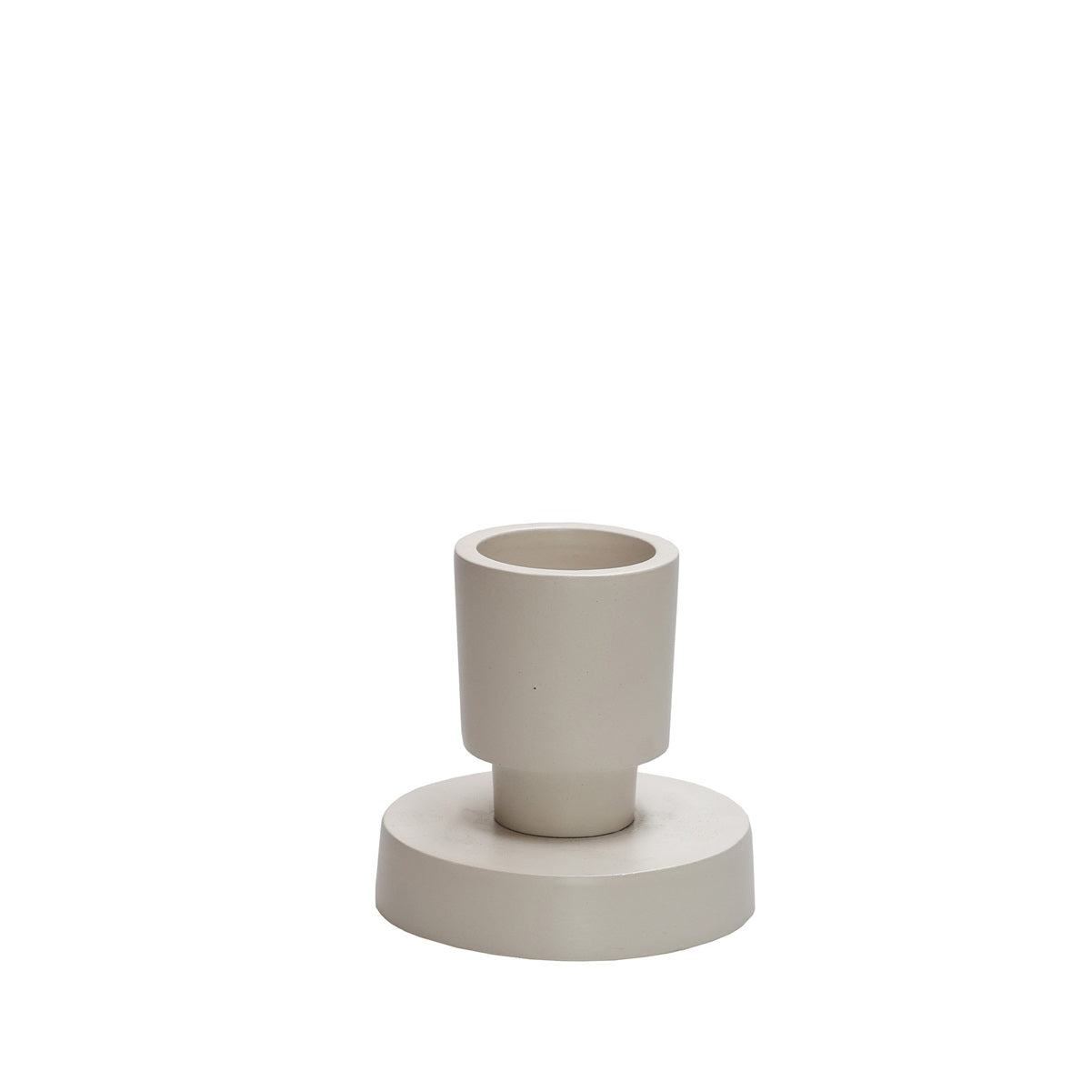Kaarshouder Piura XS ivory Ø9 x H10 cm (Ivory Ø9 x H10 cm)