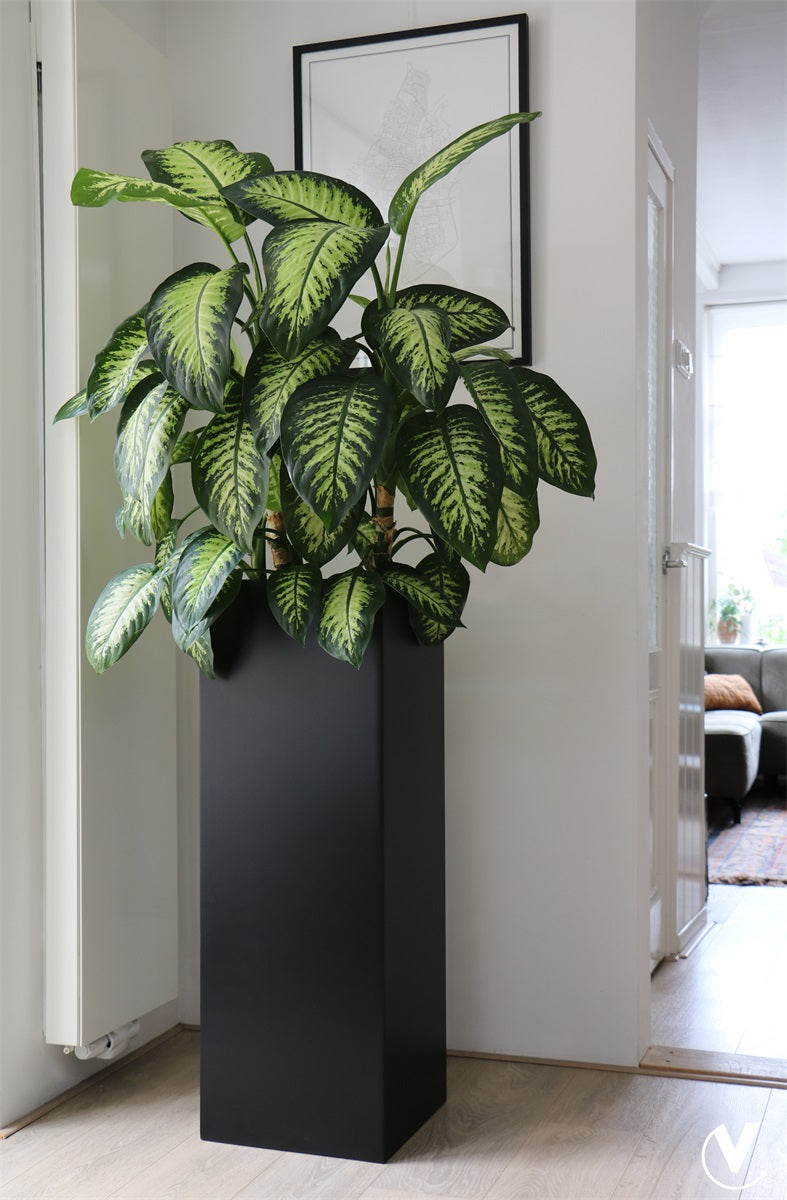 Pot Pearl L matte black L35 x B35 x H100 cm (Black L35 x B35 x H100 cm)