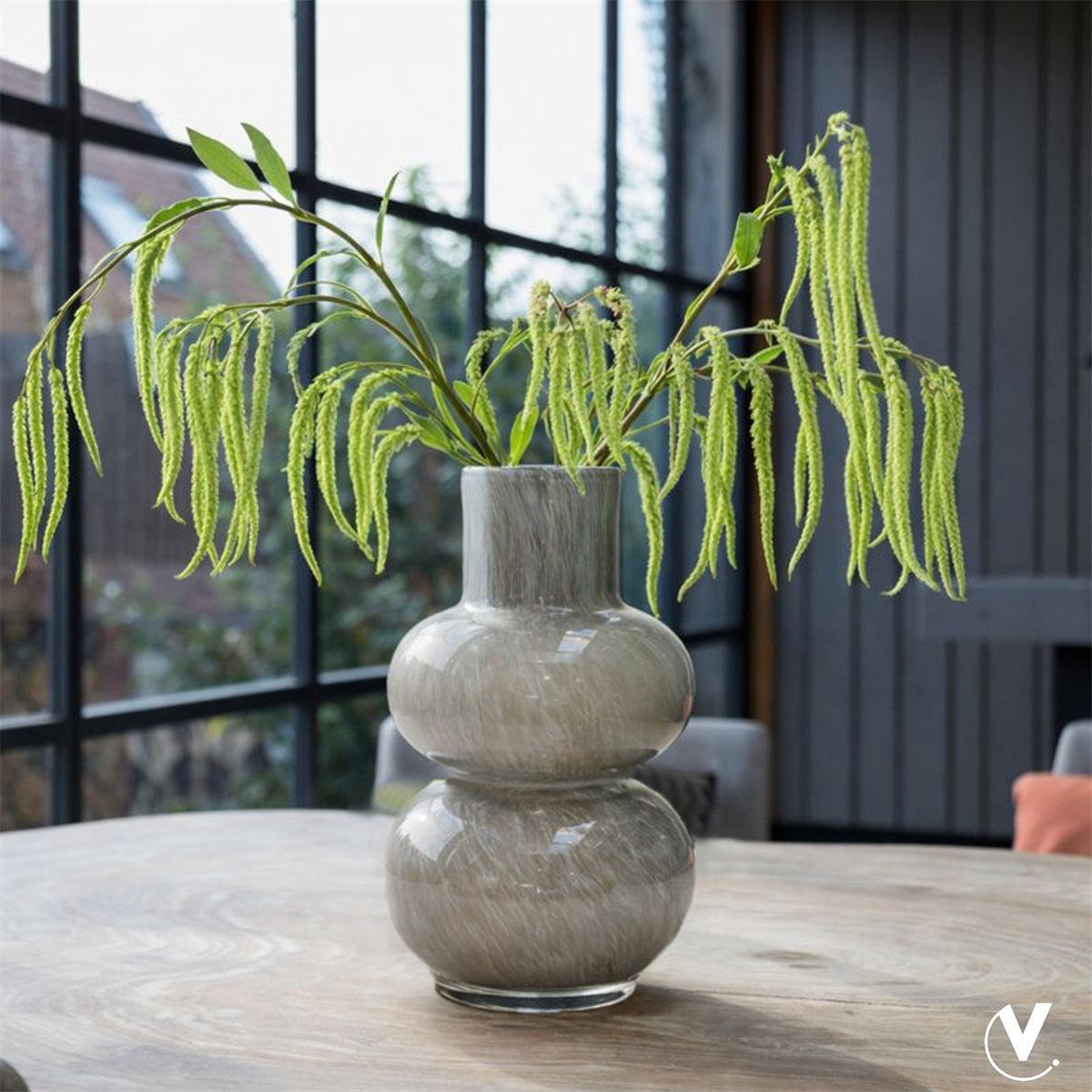 Vaas Alima Elite grey Ø20 x H35 cm - Laatste voorraad - Laatste voorraad - Deze vaas gaat uit het assortiment maar met de Lindi Vaas bieden we een prachtig alternatief (Grey Ø20 x H35 cm)