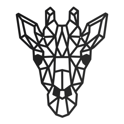 Wanddecoratie Giraffe