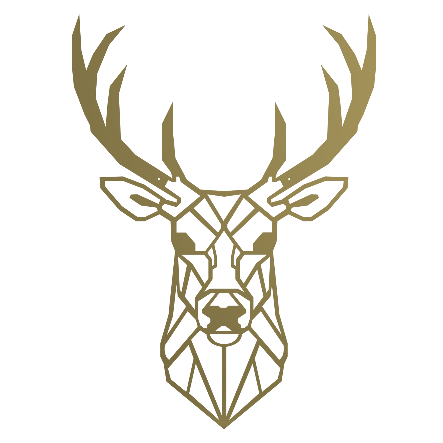 Wanddecoratie Edelhert