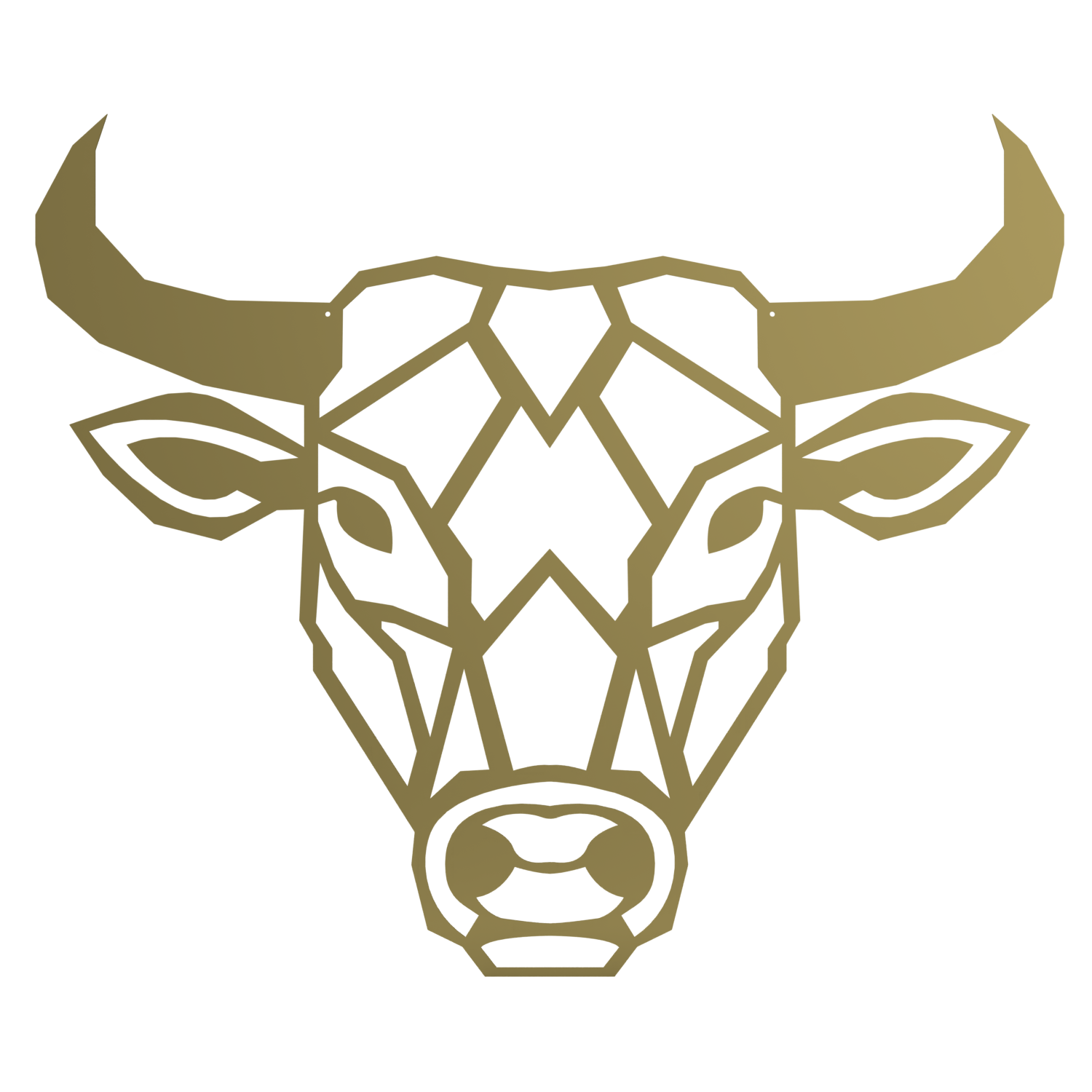 Wanddecoratie Stier