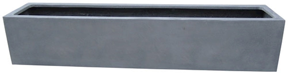 Pot Virginia M grey L80 x B20 x H20 cm 2 stuks