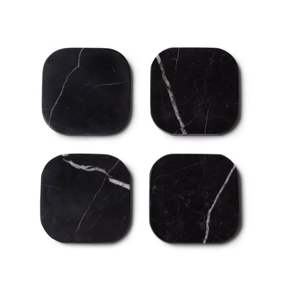 Onderzetters Marmer - Organisch - Set van 4 stuks - 1x10x1cm