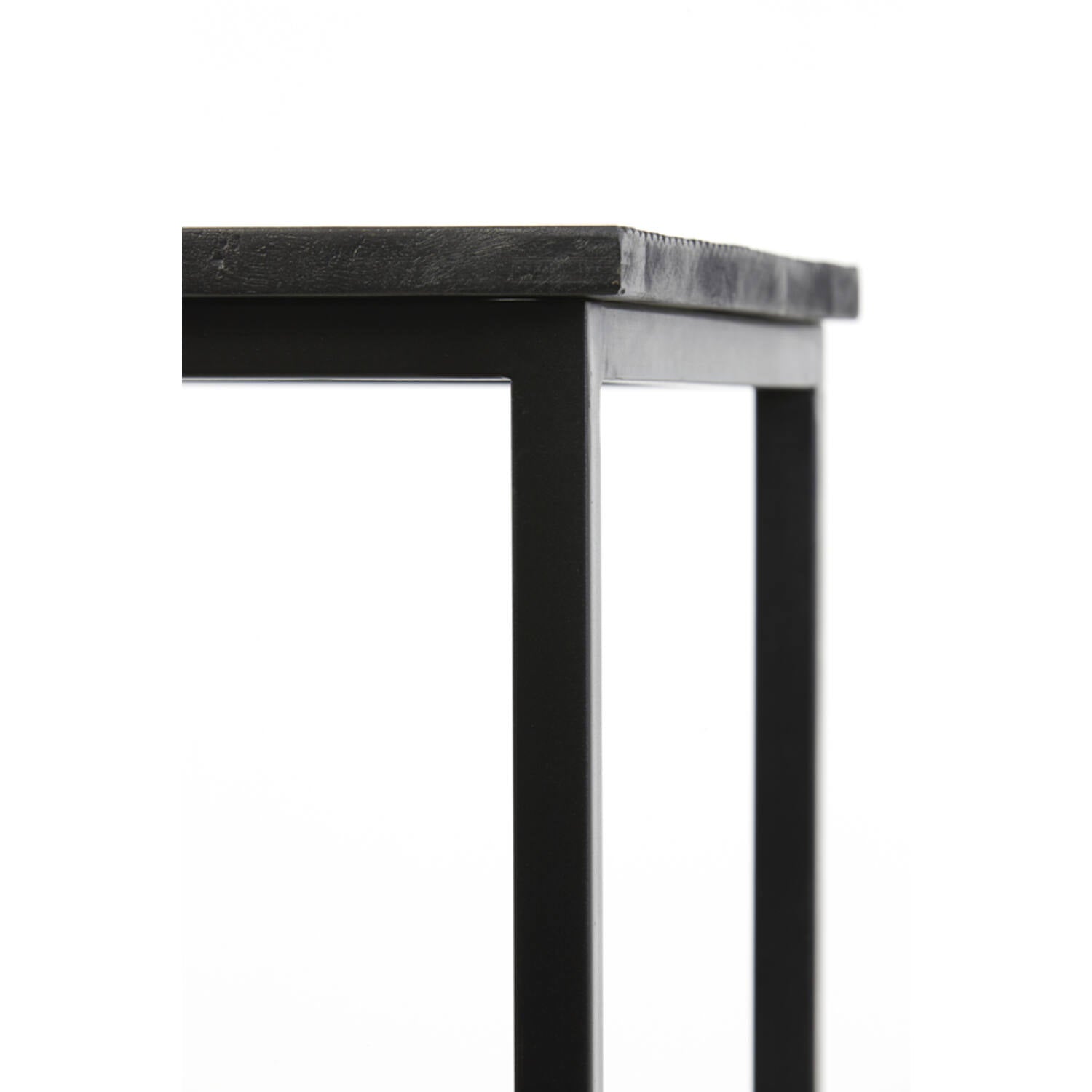Elegante zuil set van twee – Bryson Kolommen Zwart Metaal & Hout