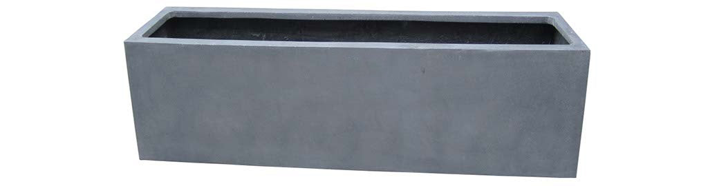 Pot Virginia S grey L50 x B20 x H20 cm 2 stuks