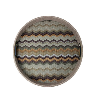 Dienblad zigzag rond