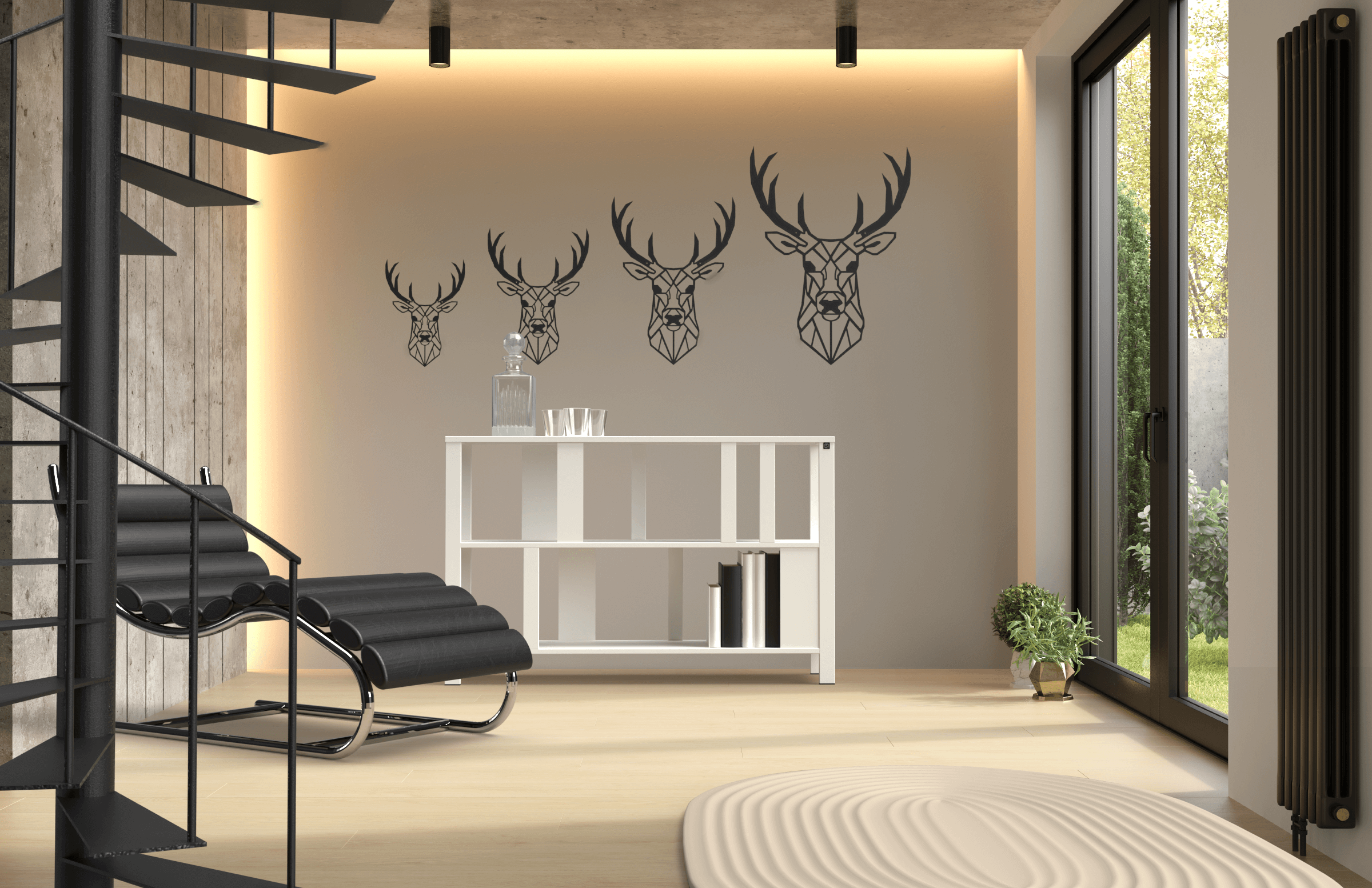 Wanddecoratie Edelhert