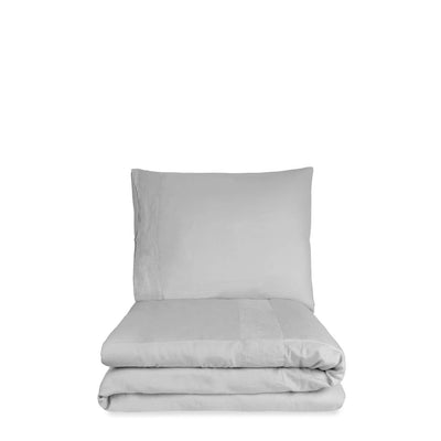 Housse de couette Como coton satin-lin