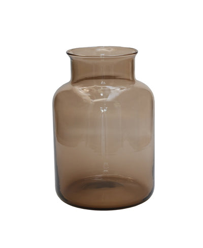 Vase Kama taupe Ø15 x H21,5 cm - 4 pièces