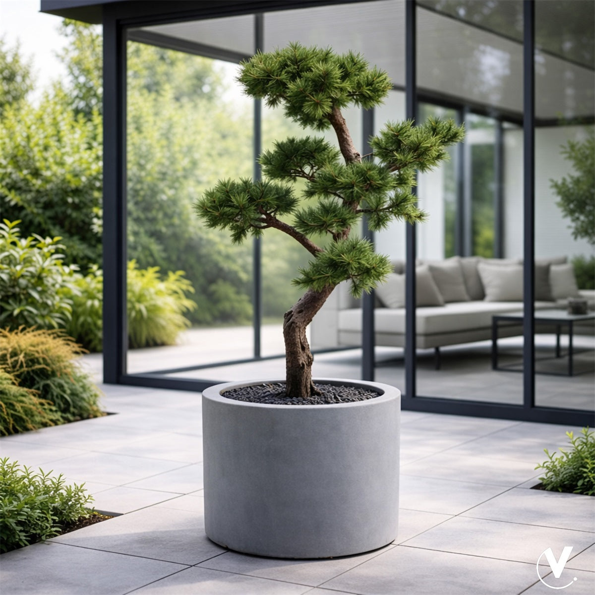 Pot Maine L Ø60 x H45 cm Grey 2