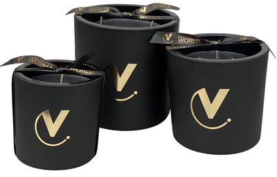 Geurkaars Nice black gold Ø12 x H12 cm
