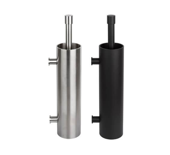 Toiletborstel Piet Boon PB301 met muurbevestiging RVS mat zwart
