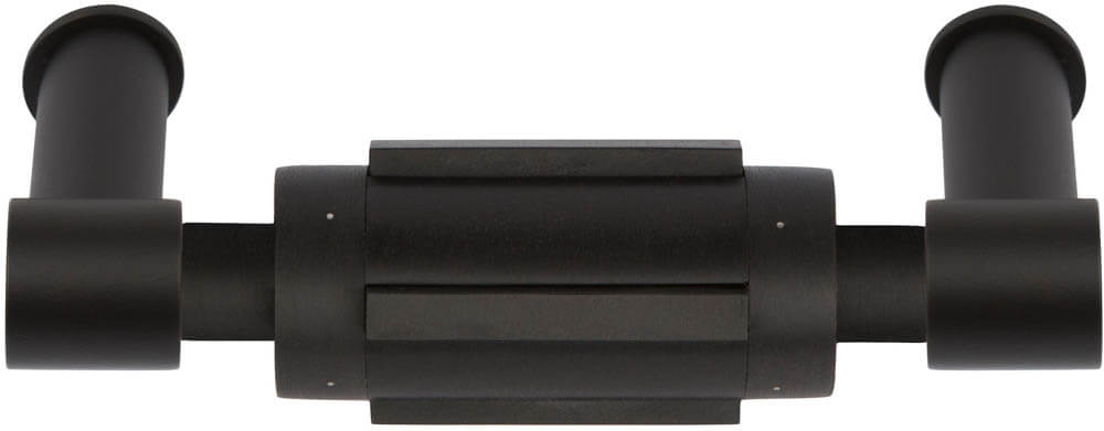 Toiletrolhouder PB200 RVS mat zwart