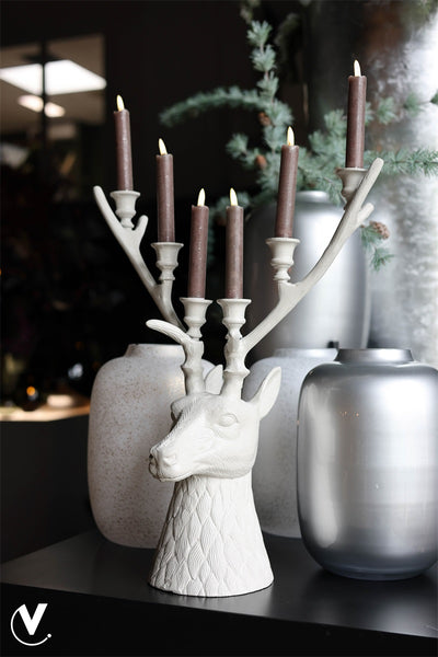 Kaarshouder Selado L42 x B18 x H50 cm Ivory 2
