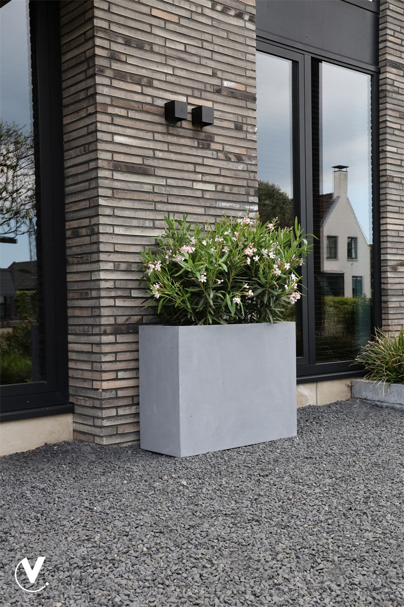 Pot Indiana XL on wheels L100 x B40 x H80 cm Grey 2