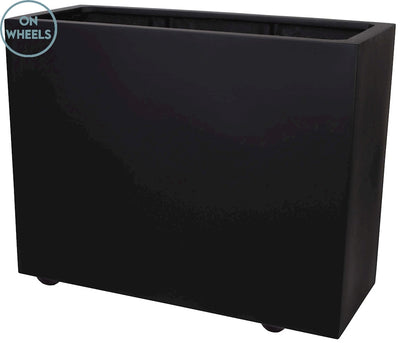 Pot Indiana XL on wheels L100 x B40 x H80 cm Black 1