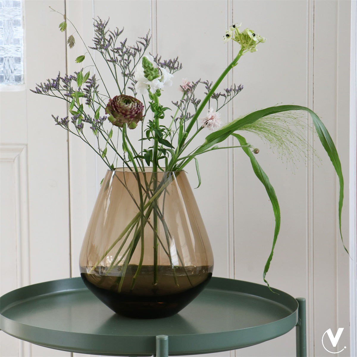Vaas Tasman M taupe Ø26 x H28 cm - Verwachte binnenkomst nog niet bekend