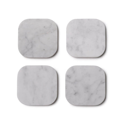 Onderzetters Marmer - Organisch - Set van 4 stuks - 1x10x1cm