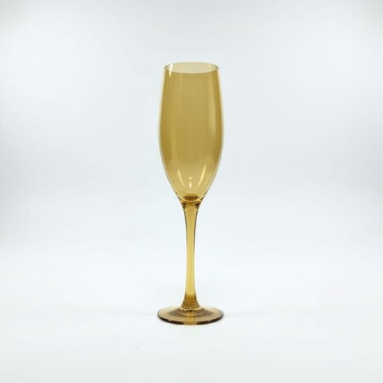 Vino – luxe vaas van amberglas Goud