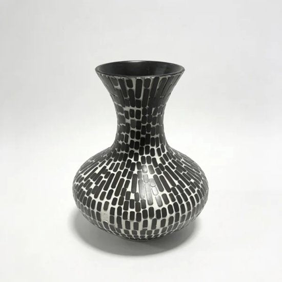 Vaas Mosa Bamboe design vaas in zwart en wit