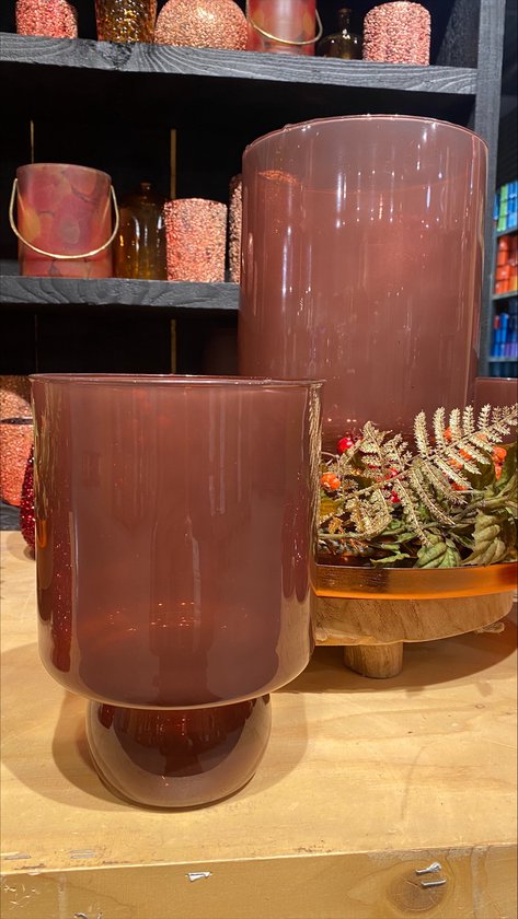 Windlicht Vaas Blosso - oud roze