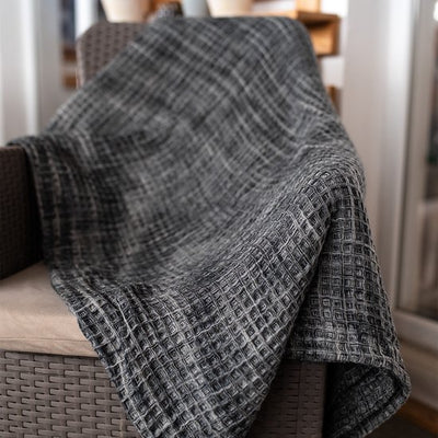 1+1 GRATIS - Flanellen Wasbare Deken Waffle Plaid