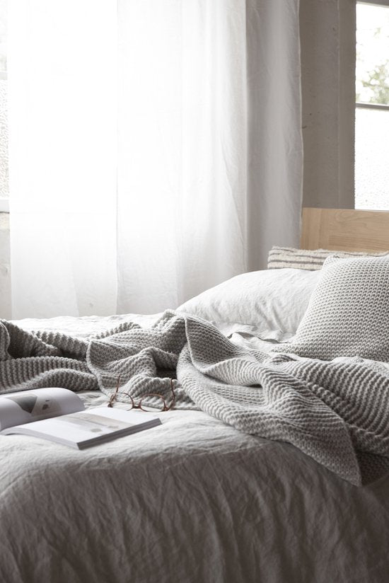 Bedsprei - Plaid Devon Donkergrijs