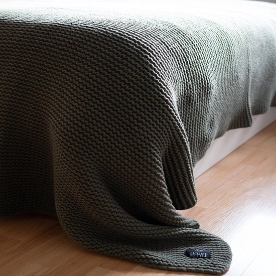 Bedsprei - Plaid Devon Donkergrijs