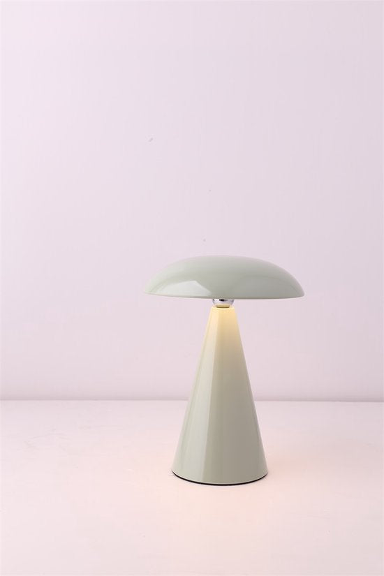 Tafellamp Mush LED - Glans Groengrijs