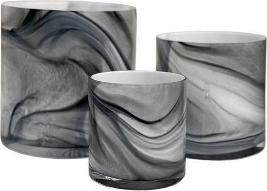 Waxinelichthouder Celtic Marble - 2 stuks Marmer