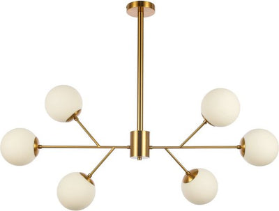 Hanglamp Amy - Wit goud -bol