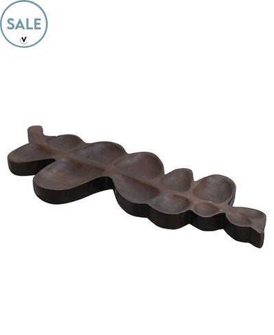 SALE! Deco Keystone  walnut L45 x B17 x 2,5 cm (Walnut Ø45 x H17 cm)