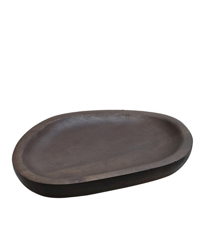 Dienblad Foster L walnut Ø24 x H19 cm (Walnut Ø24 x H19 cm)