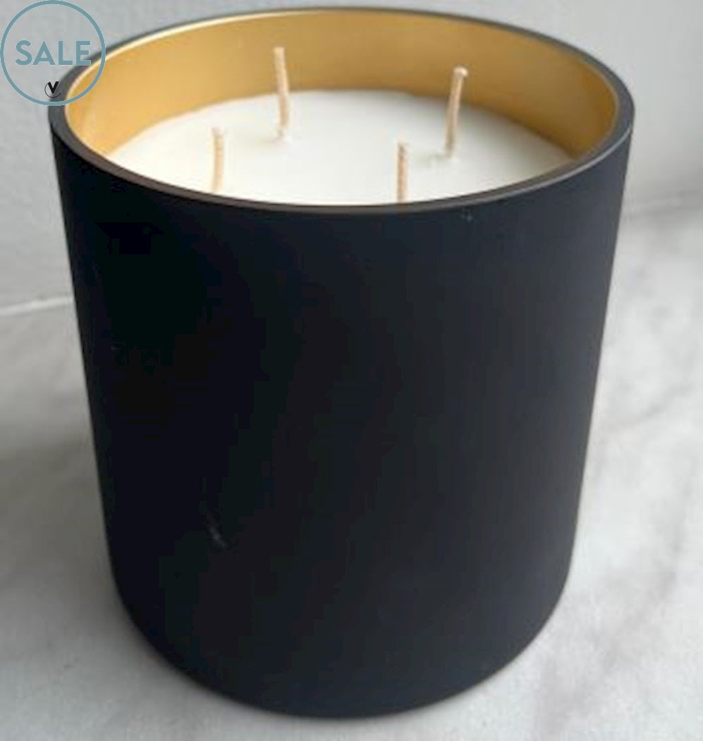 SALE! Geurkaars Nice black gold Ø12 x H12 cm (black gold Ø12 x H12 cm)