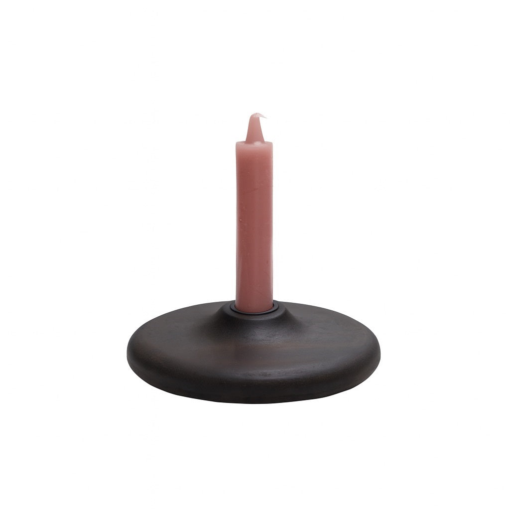 Kaarshouder Toponas XS walnut Ø13 x H13 cm (Walnut Ø13 x H13 cm)
