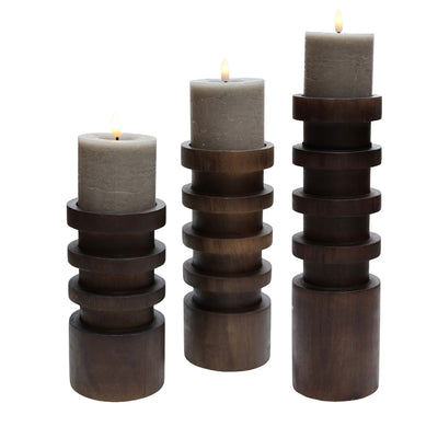 Kaarshouder Vail M walnut Ø10 x H26 cm - Verwachte binnenkomst Augustus (Walnut Ø10 x H26 cm)