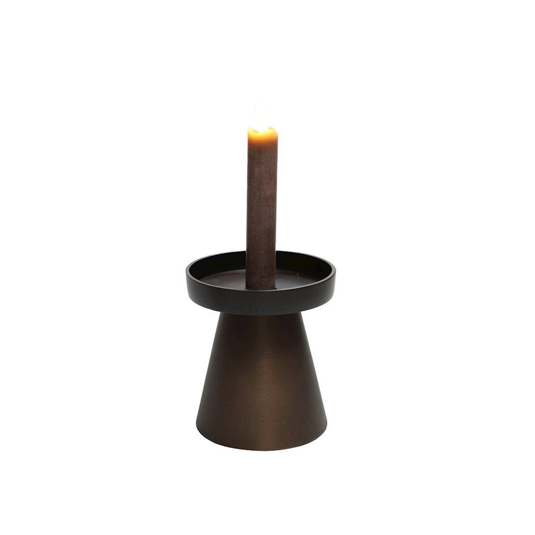 Kaarshouder Viedma S bronze Ø12 x H13 cm - Verwachte binnenkomst Augustus (Bronze Ø12 x H13 cm)