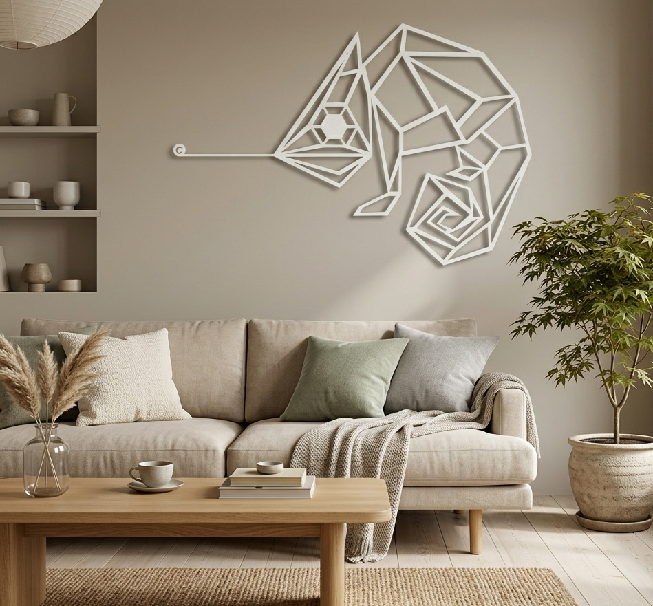 Wanddecoratie Kameleon